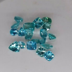 GREAT VALUE LOT 19 pcs 9.75 ct PARAIBA APATITE  -  BRAZIL